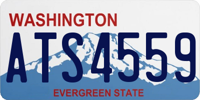 WA license plate ATS4559