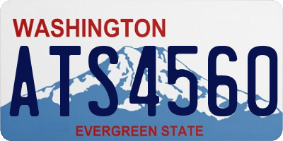 WA license plate ATS4560