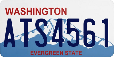 WA license plate ATS4561