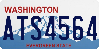 WA license plate ATS4564