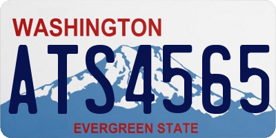 WA license plate ATS4565