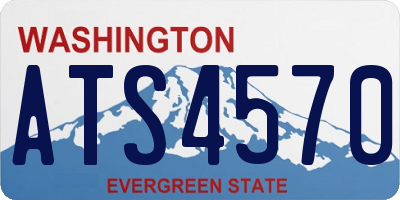 WA license plate ATS4570