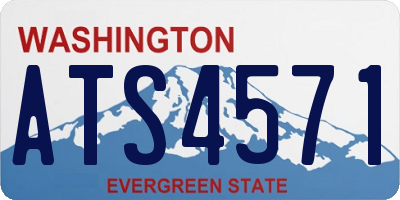 WA license plate ATS4571