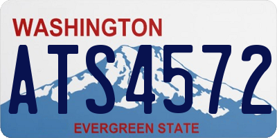 WA license plate ATS4572