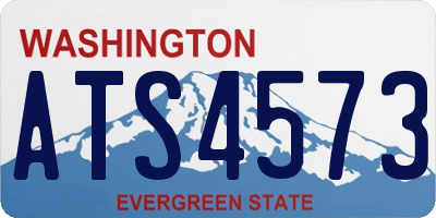 WA license plate ATS4573