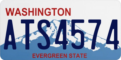 WA license plate ATS4574