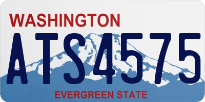 WA license plate ATS4575