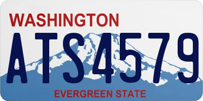 WA license plate ATS4579
