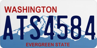 WA license plate ATS4584