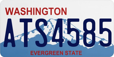 WA license plate ATS4585