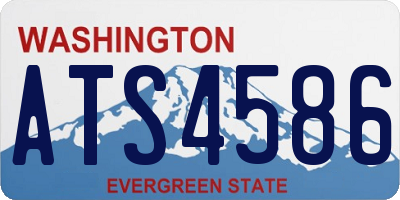 WA license plate ATS4586