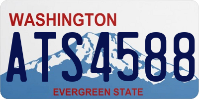 WA license plate ATS4588