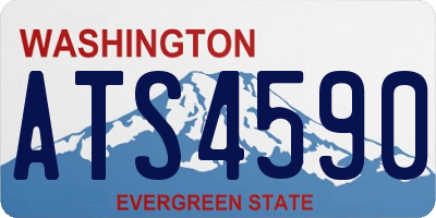 WA license plate ATS4590