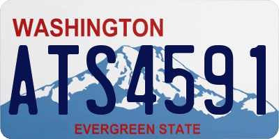 WA license plate ATS4591