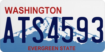 WA license plate ATS4593