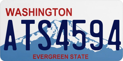 WA license plate ATS4594