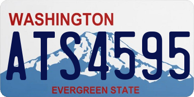 WA license plate ATS4595