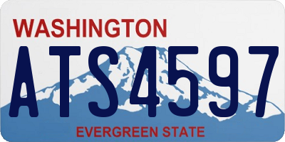 WA license plate ATS4597
