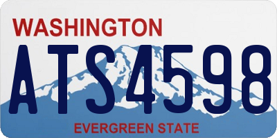 WA license plate ATS4598