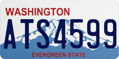 WA license plate ATS4599