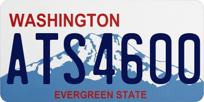 WA license plate ATS4600