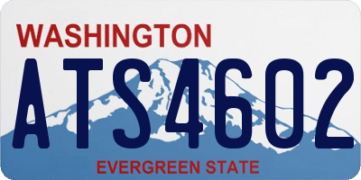 WA license plate ATS4602