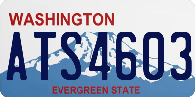 WA license plate ATS4603