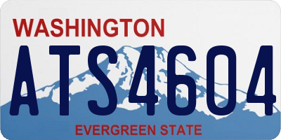WA license plate ATS4604