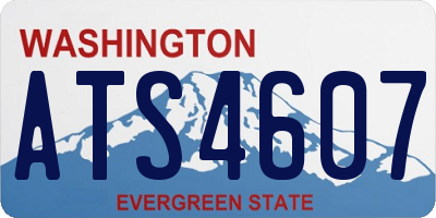 WA license plate ATS4607
