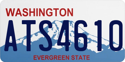 WA license plate ATS4610