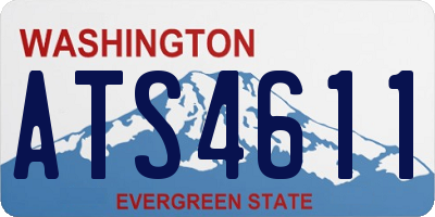WA license plate ATS4611