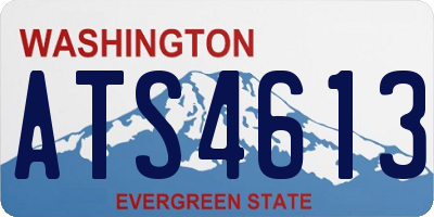 WA license plate ATS4613