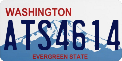 WA license plate ATS4614