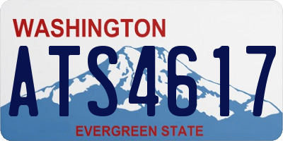 WA license plate ATS4617