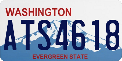 WA license plate ATS4618