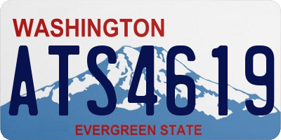 WA license plate ATS4619