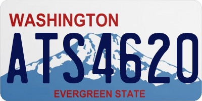 WA license plate ATS4620