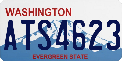 WA license plate ATS4623