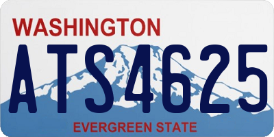 WA license plate ATS4625