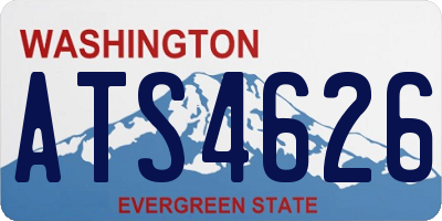 WA license plate ATS4626