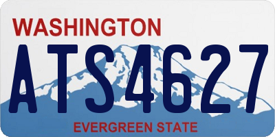WA license plate ATS4627
