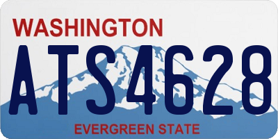 WA license plate ATS4628