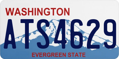 WA license plate ATS4629