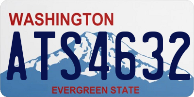 WA license plate ATS4632