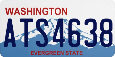 WA license plate ATS4638