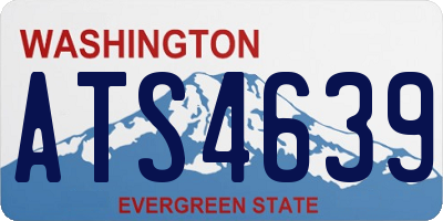 WA license plate ATS4639