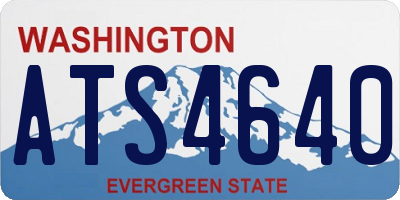 WA license plate ATS4640