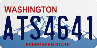 WA license plate ATS4641