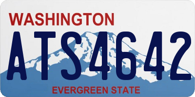 WA license plate ATS4642