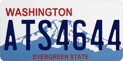 WA license plate ATS4644